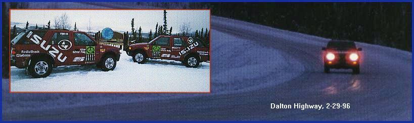 Arctic Circle crossing and Dalton Highway scene